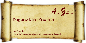 Augusztin Zsuzsa névjegykártya